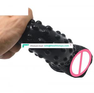 Rubber Cock Anal - FAAK Raised Dots Thick Medium Size Rubber Penis Dildo Silicone Realistic  Anal Toys Porno Adult Sex