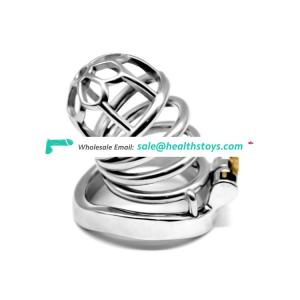 Men Sex Toy Bondage - FRRK metal cock cage stainless steel male masturbate penis ring porno adult  sex toy bondage lock